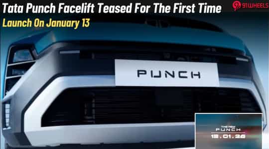 Tata Punch Facelift Teased Ahead Of January 13 Launch: New Design Cues! Tata Punch Facelift Teased Ahead Of January 13 Launch: New Design Cues!