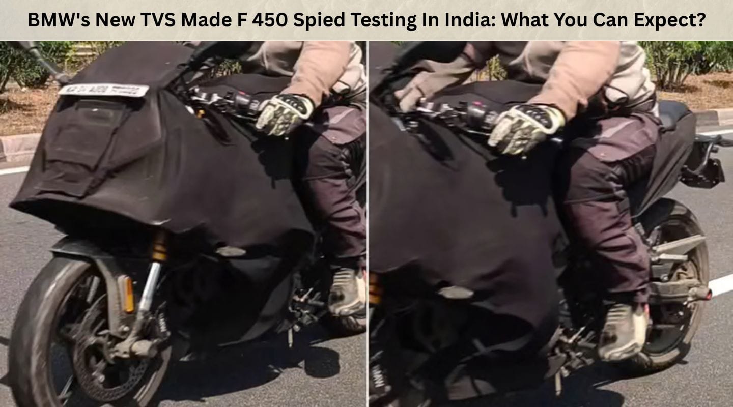 BMW's New TVS Made F 450 Spied Testing In India: What You Can Expect?