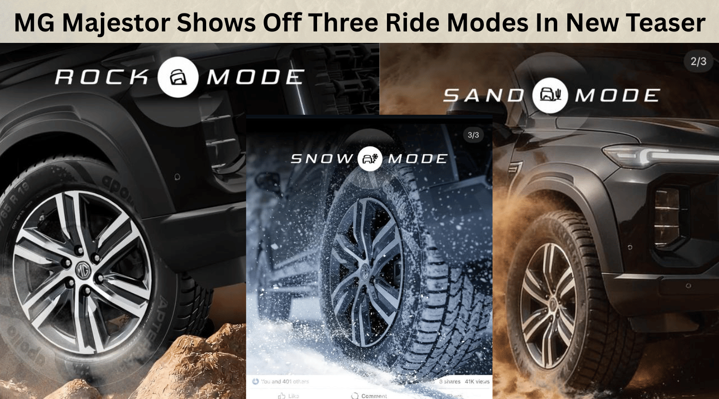 MG Majestor Shows Off Three Ride Modes In New Teaser