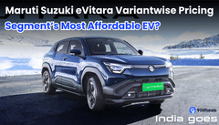 Exclusive: Maruti Suzuki eVitara Variantwise Pricing Out; Segment's Most Affordable EV?