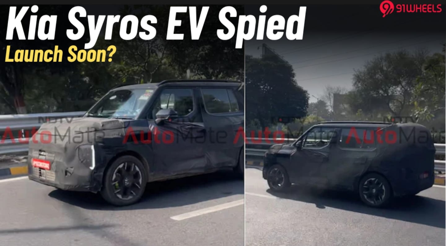 Kia Syros EV Caught On Camera During Test Run: Launch Soon?