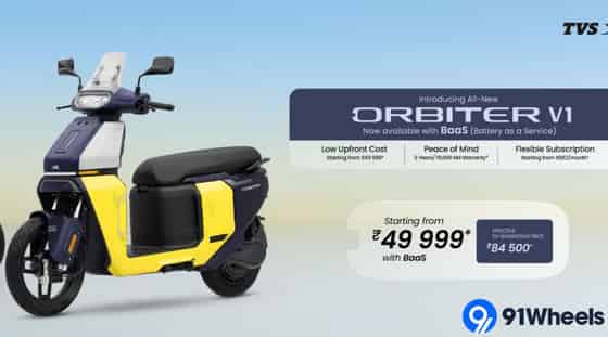 TVS launches Orbiter V1 at Rs. 49,999 with BaaS