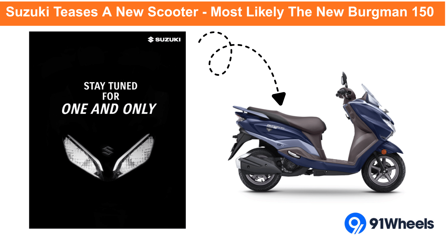 Suzuki Teases A New Scooter - Most Likely The New Burgman 150