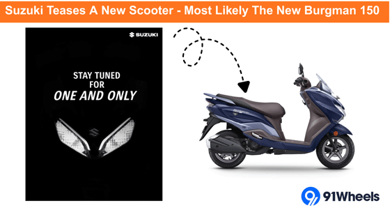 Suzuki Teases A New Scooter - Most Likely The New Burgman 150