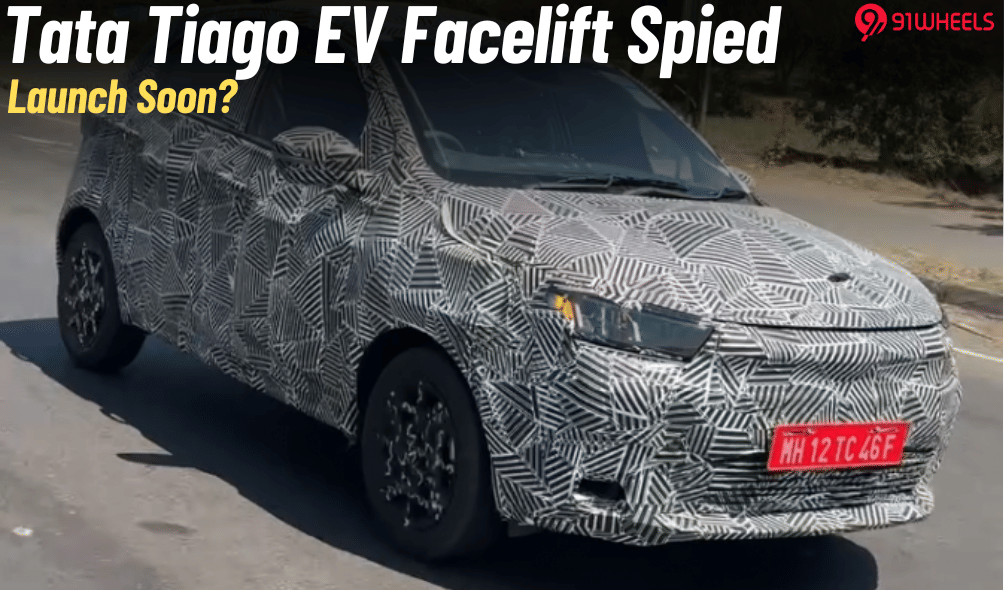 Tata Tiago EV Facelift Spotted Testing: Launch Soon?