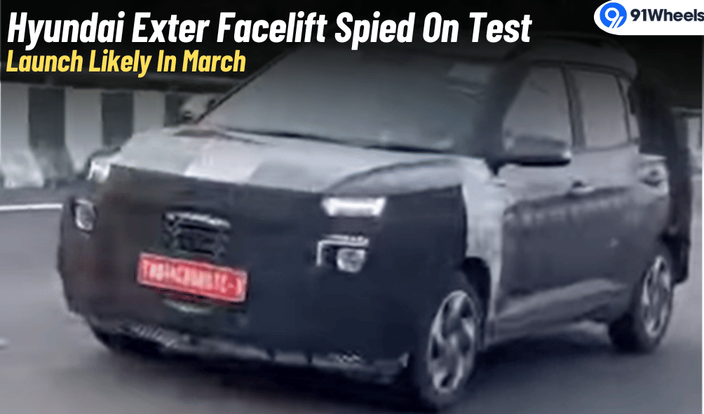 Hyundai Exter Facelift Spied On Test: Launch Expected In March Hyundai Exter Facelift Spied On Test: Launch Expected In March