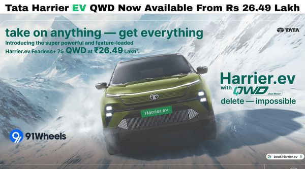 Tata Harrier EV AWD Gets Cheaper With New Rs 26.49 Lakh Variant