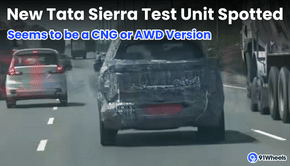 New Tata Sierra Test Unit Spotted; Seems to be a CNG or AWD Version