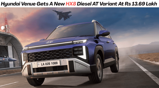 Hyundai Venue Gets A New HX8 Diesel AT Variant At Rs 13.69 Lakh