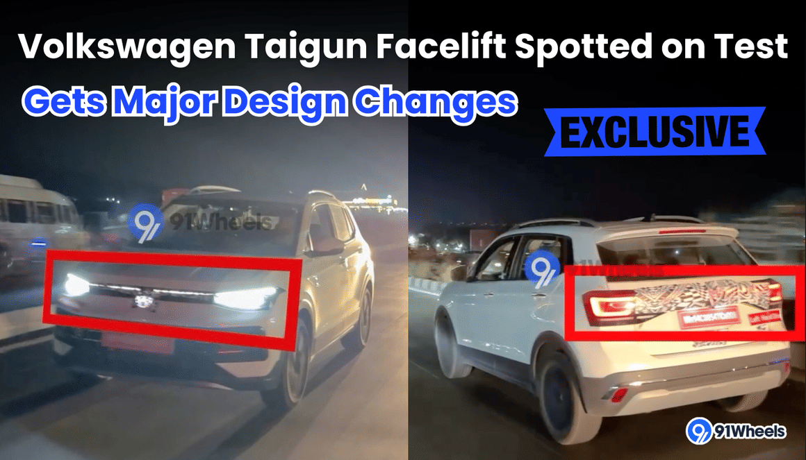 Exclusive: Volkswagen Taigun Facelift Spotted on Test; Gets Major Design Changes