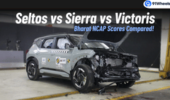 Kia Seltos vs Tata Sierra vs Victoris- BNCAP Crash Test Scores Compared!