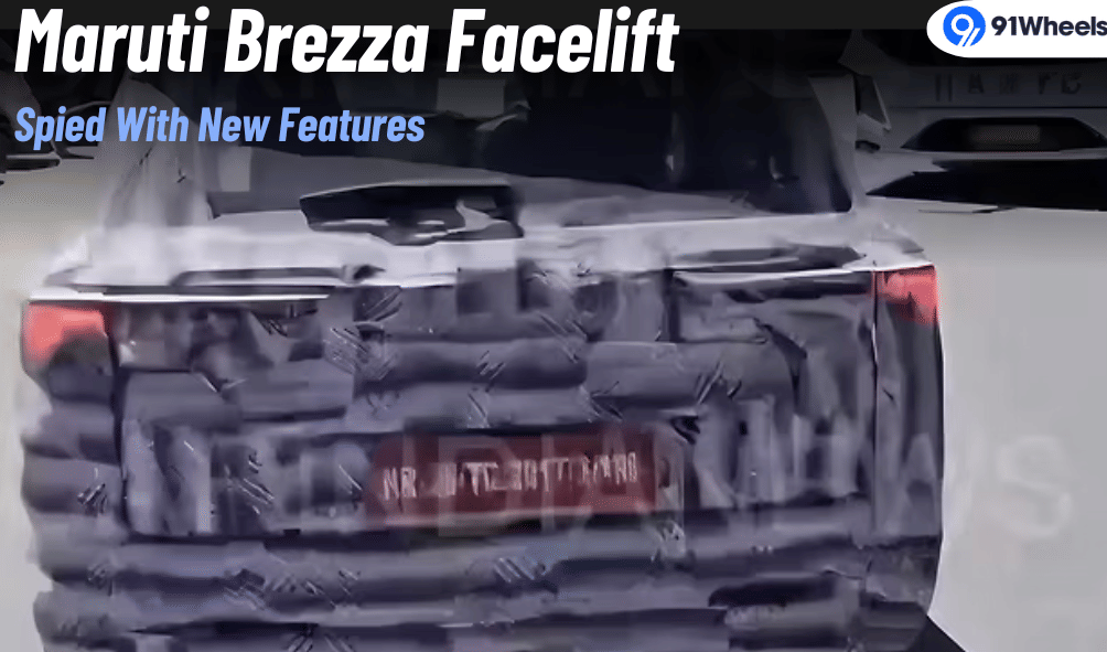 Maruti Brezza Facelift Spotted Again: Bigger Screen, New Gearbox & More
