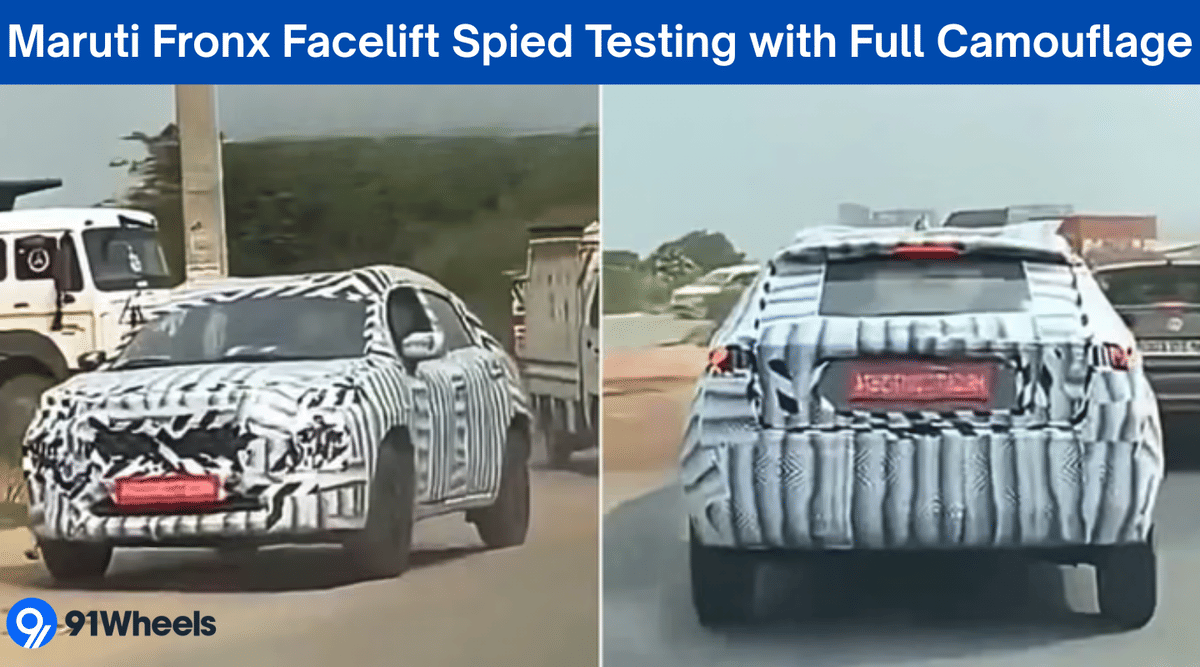 Maruti Fronx Facelift Spied Testing With Full Camouflage Maruti Fronx Facelift Spied Testing With Full Camouflage