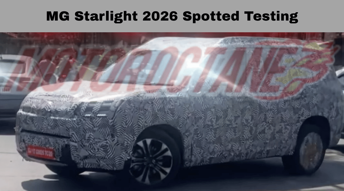 MG Starlight 2026 Spotted Testing - XUV 7XO's Serious Rival? MG Starlight 2026 Spotted Testing - XUV 7XO's Serious Rival?