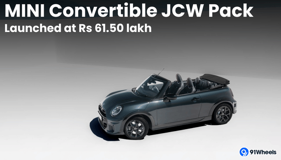 MINI Convertible JCW Pack Launched At Rs 61.50 Lakh (ex-show): Details