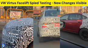 Volkswagen Virtus Facelift Spied Testing - New Changes Visible