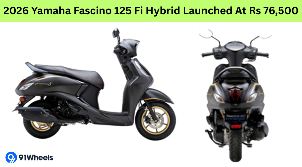 2026 Yamaha Fascino 125 Fi Hybrid Launched At Rs 76,500 2026 Yamaha Fascino 125 Fi Hybrid Launched At Rs 76,500