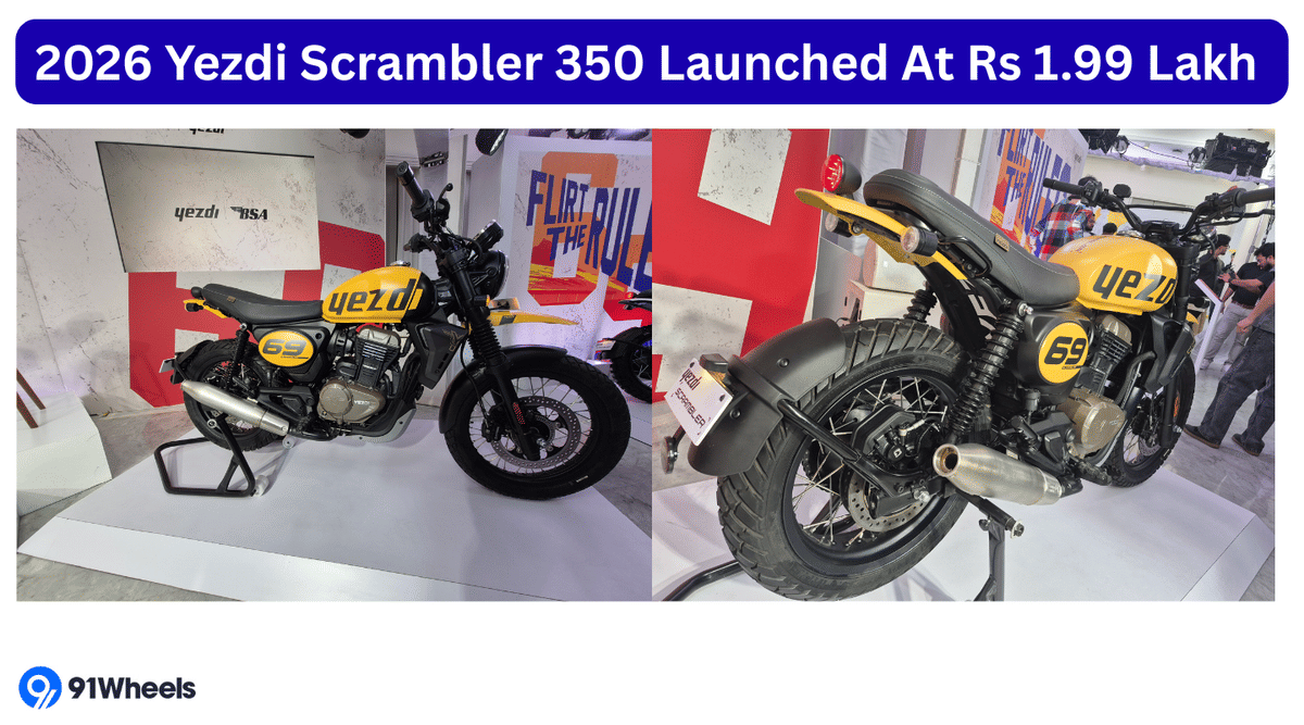 2026 Yezdi Scrambler 350 Launched - Starts At Rs 1.99 Lakh 2026 Yezdi Scrambler 350 Launched - Starts At Rs 1.99 Lakh