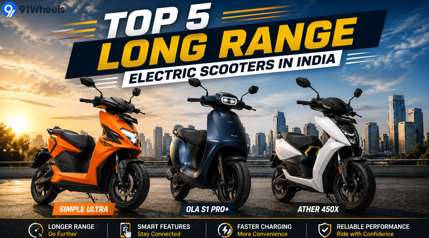 Top 5 Long Range Electric Scooters In India, From Simple Energy To TVS