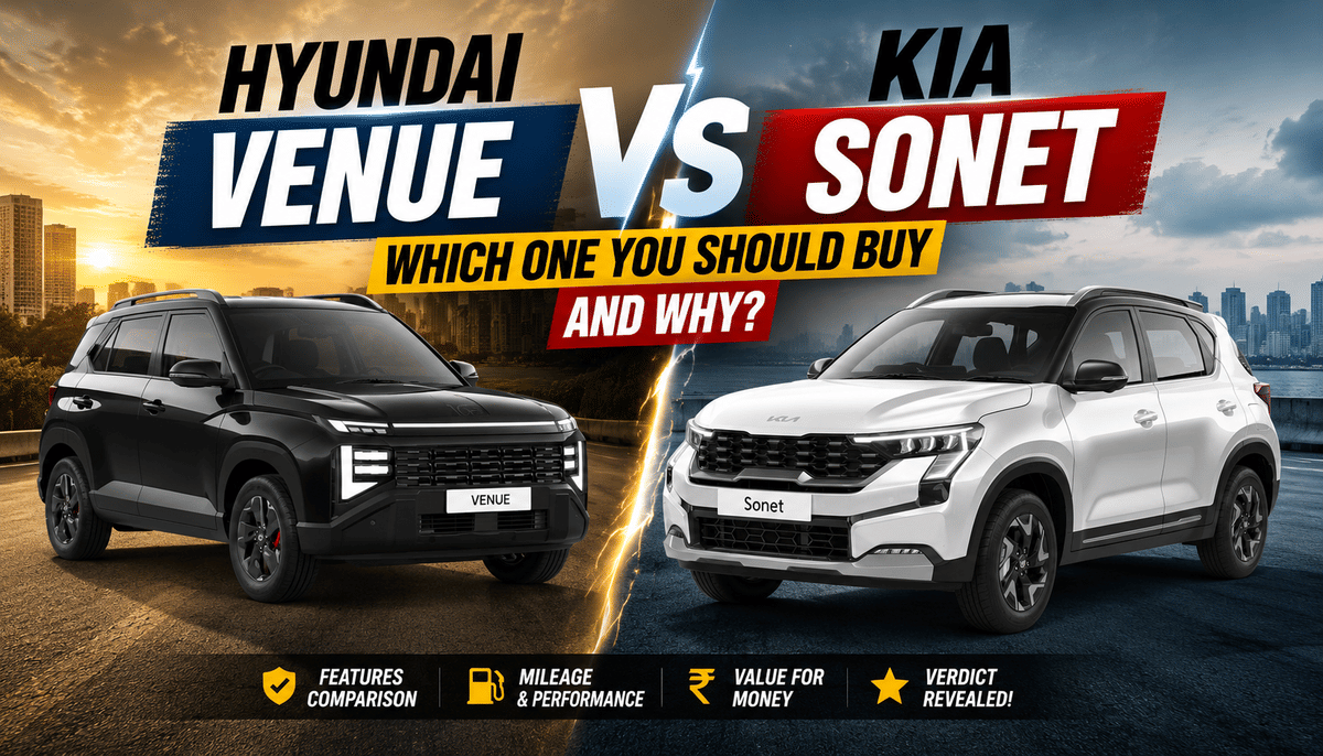 Hyundai Venue Vs Kia Sonet: Which One You Should Buy and Why? Hyundai Venue Vs Kia Sonet: Which One You Should Buy and Why?