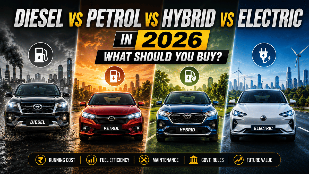 Diesel Vs Petrol Vs Hybrid Vs Electric in 2026: What Should You Buy?