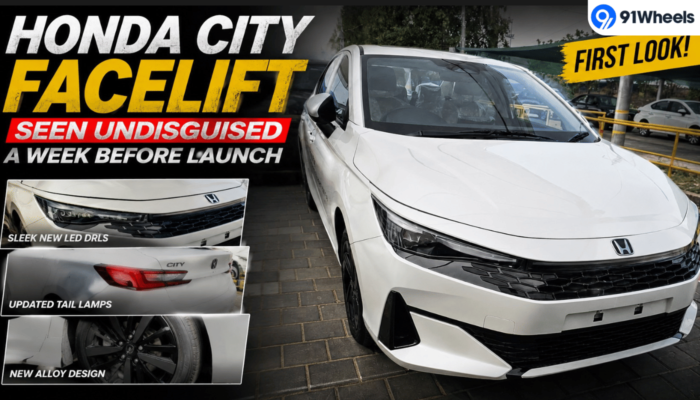 Honda City Facelift Seen Undisguised a Week Before Launch