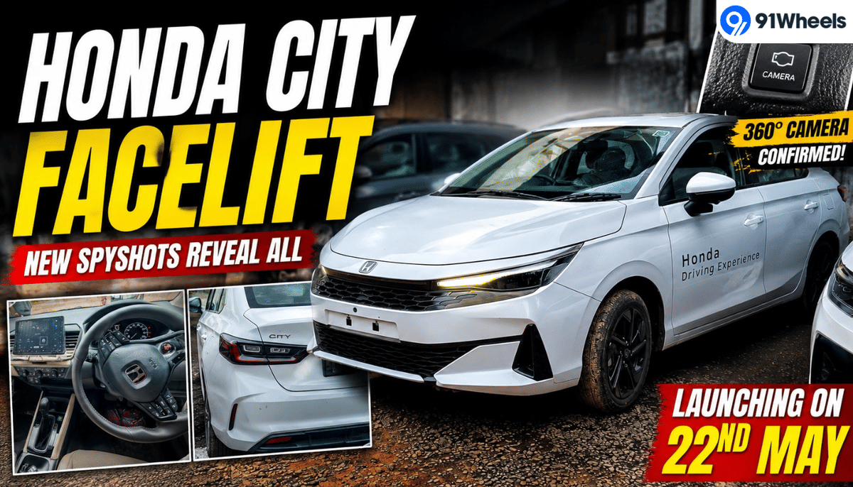 Honda City Facelift New Spyshots Reveal All; Launching on 22nd May Honda City Facelift New Spyshots Reveal All; Launching on 22nd May