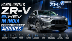 Honda Unveils ZR-V e:HEV In India; Premium Hybrid SUV Arrives