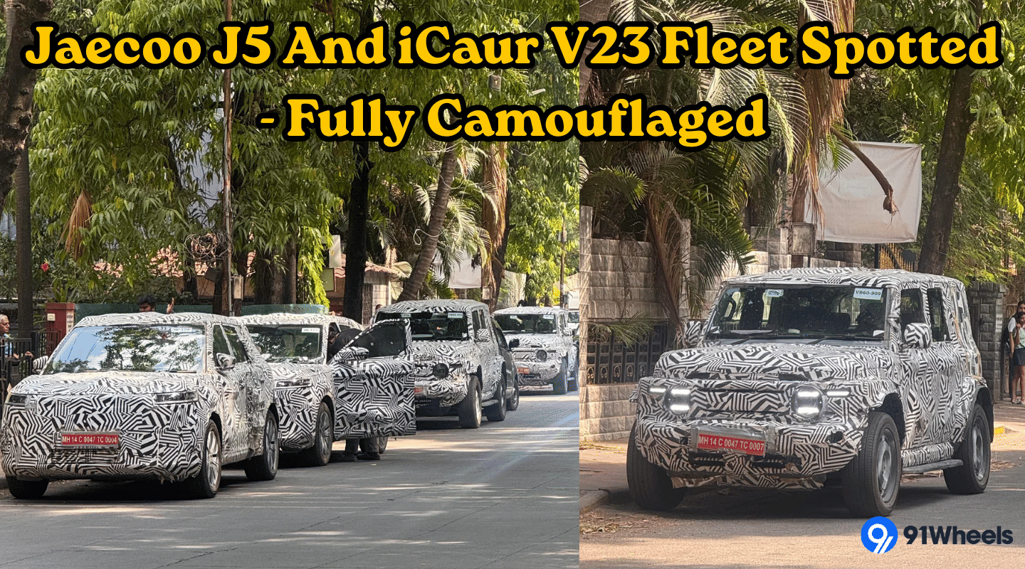 Jaecoo J5 And iCaur V23 Fleet Spotted Fully Camouflaged