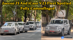 Jaecoo J5 And iCaur V23 Fleet Spotted Fully Camouflaged