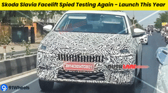 Upcoming Skoda Slavia Facelift Spied Testing Again