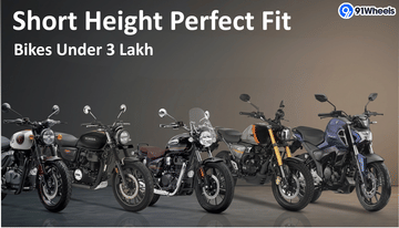Short Height, Perfect Fit: 5 Motorcycles Under 3 Lakh