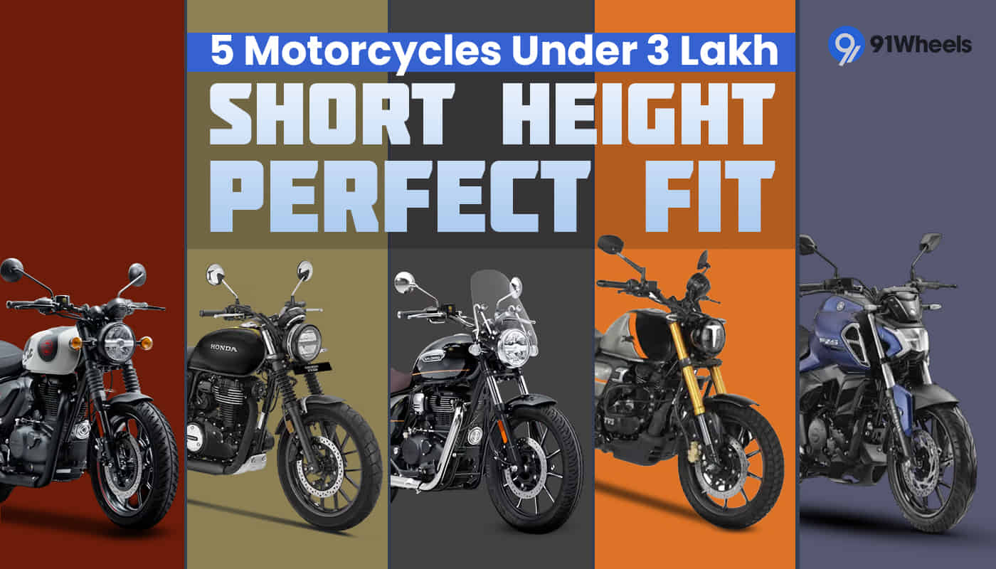 Short Height, Perfect Fit: 5 Motorcycles Under 3 Lakh