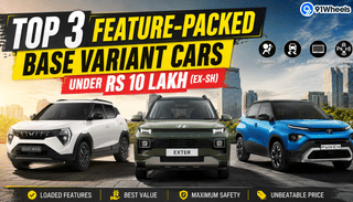 Top 3 Feature-Packed Base Variant Cars Under Rs 10 Lakh (Ex-Sh) Top 3 Feature-Packed Base Variant Cars Under Rs 10 Lakh (Ex-Sh)