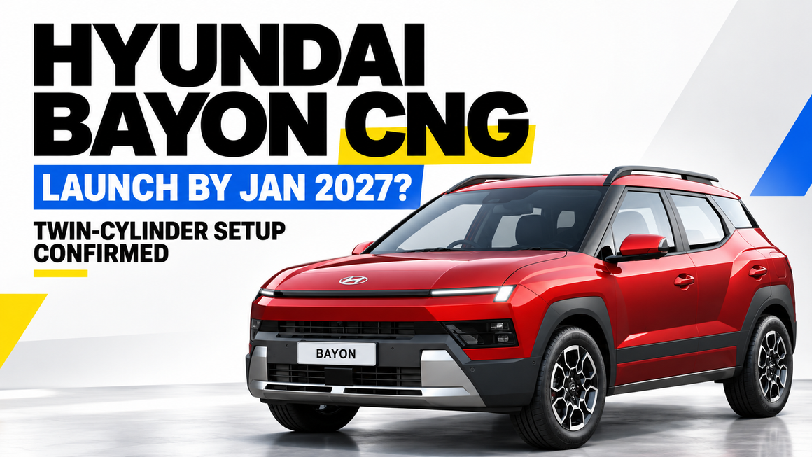 Hyundai Bayon CNG Launch Expected by January 2027; Twin-cylinder Setup Confirmed