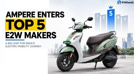 Ampere Enters Top 5 E2W Makers