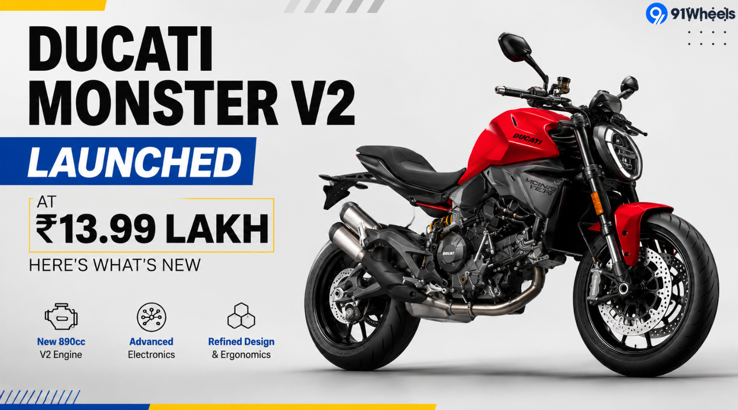 Ducati Monster V2 Launched At Rs 13.99 Lakh, Here's What's New