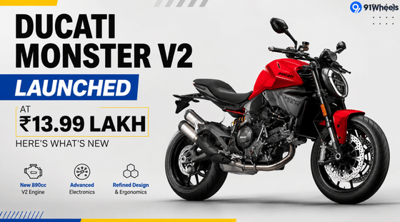Ducati Monster V2 Launched At Rs 13.99 Lakh, Here's What's New