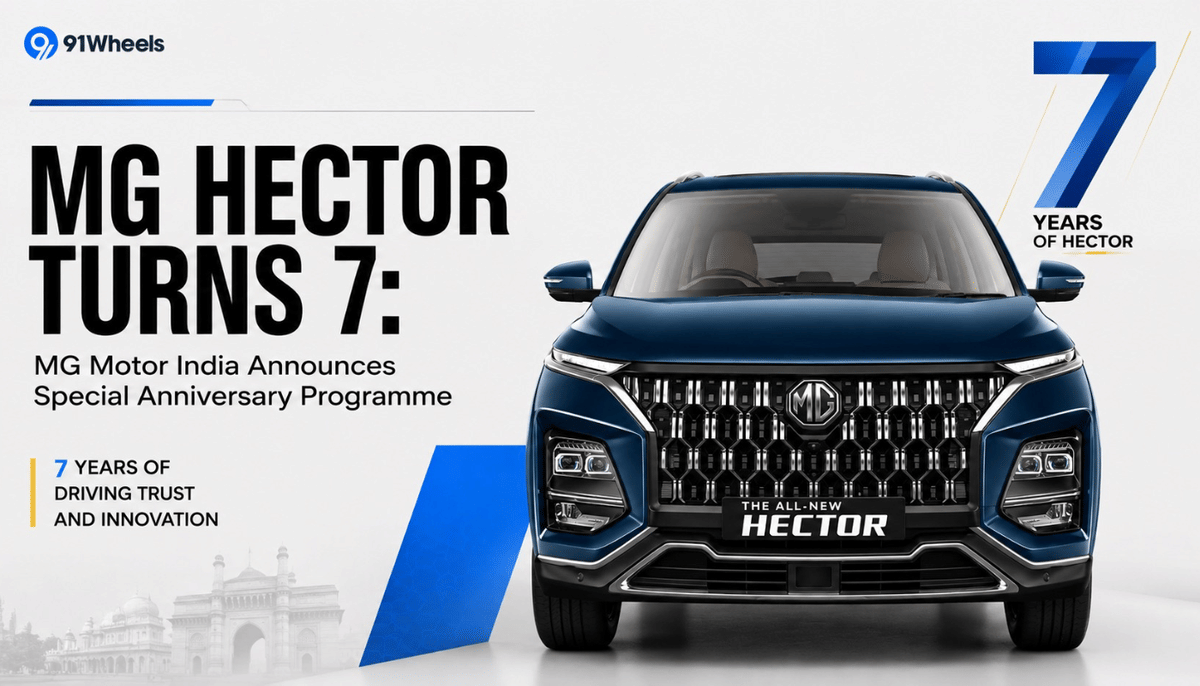 MG Hector Turns 7: MG Motor India Announces Special Anniversary Programme MG Hector Turns 7: MG Motor India Announces Special Anniversary Programme