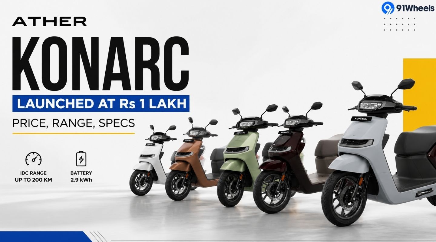 Ather Konarc Launched At Rs 1 Lakh: Price, Range, Specs
